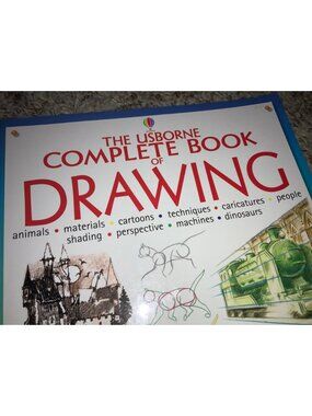 The Usborne Complete Book Of Drawing Robots Dinosaurs Cartoons Shading